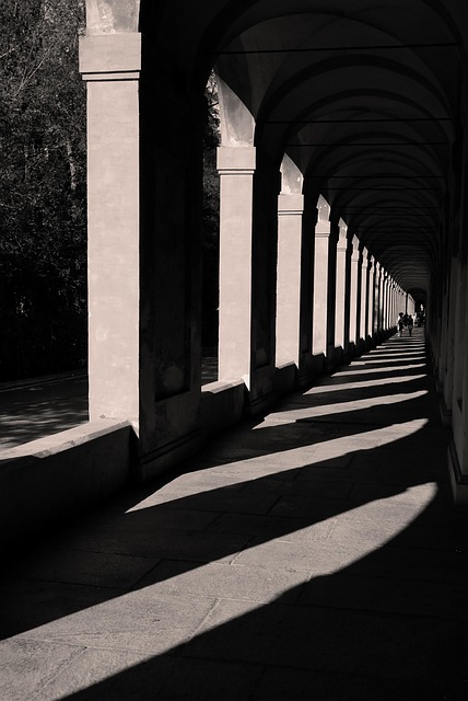 Ciclorama bianco allestito